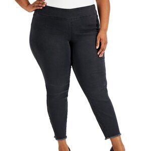 International Concepts Plus Size‎ Pull On Denim Jeggings Black Size 22W